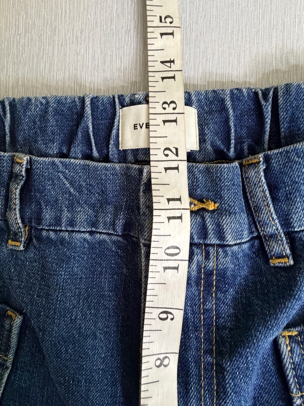 Everlane The Gardener Pull-On Jean Mid Indigo Wide Barrel Leg Size 28R NWOT - Picture 5 of 16